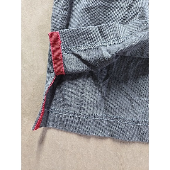 NWOT Salvatore Ferragamo Mens Gray Polo Gancini Neck Logo Sz Small shirt - Picture 5 of 10